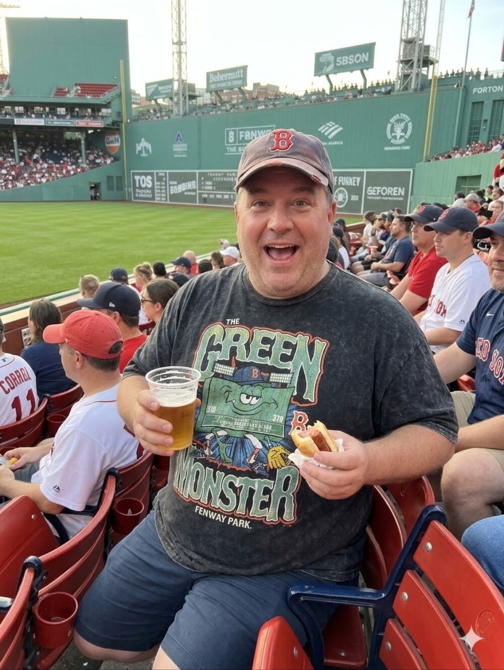 Fenway Park '47 Green Monster Graphic Tee NWT